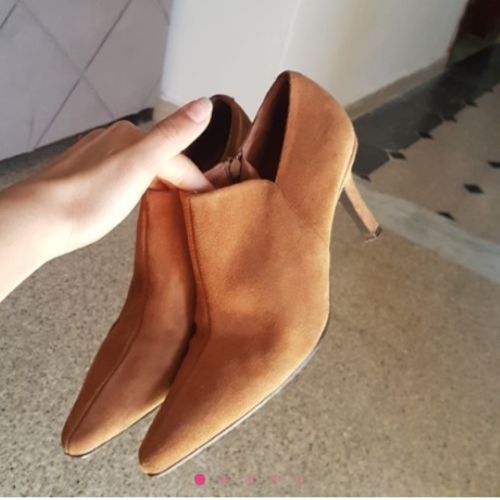 escarpin camel mango