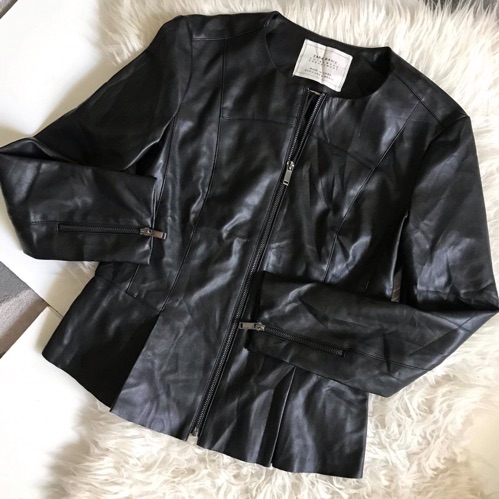 veste cuir femme zara