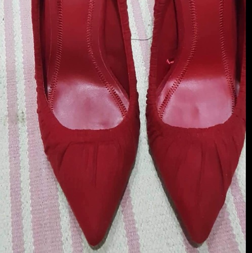 escarpin rouge bershka